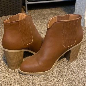 Brown Booties! Size 9 1/2